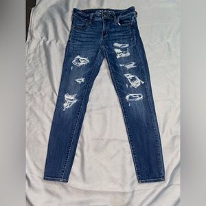 American eagle Ne(x)t level stretch patched jeggings